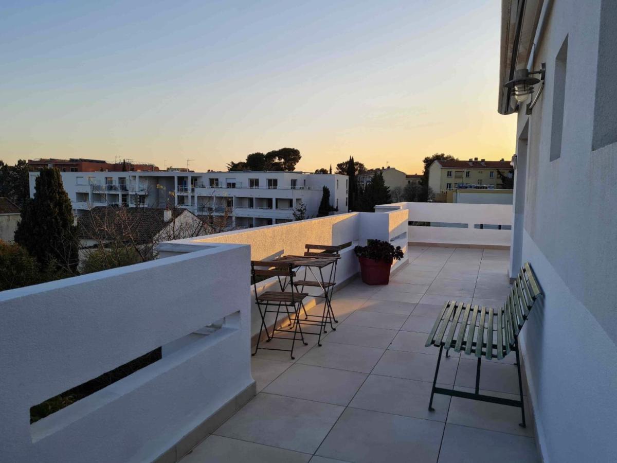 Duplex Toit Terrasse Vue Panoramique Apartment มงต์เปอลิเยร์ ภายนอก รูปภาพ